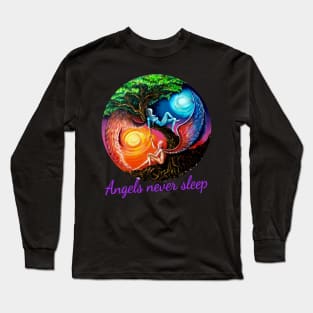 Angels never sleep Long Sleeve T-Shirt